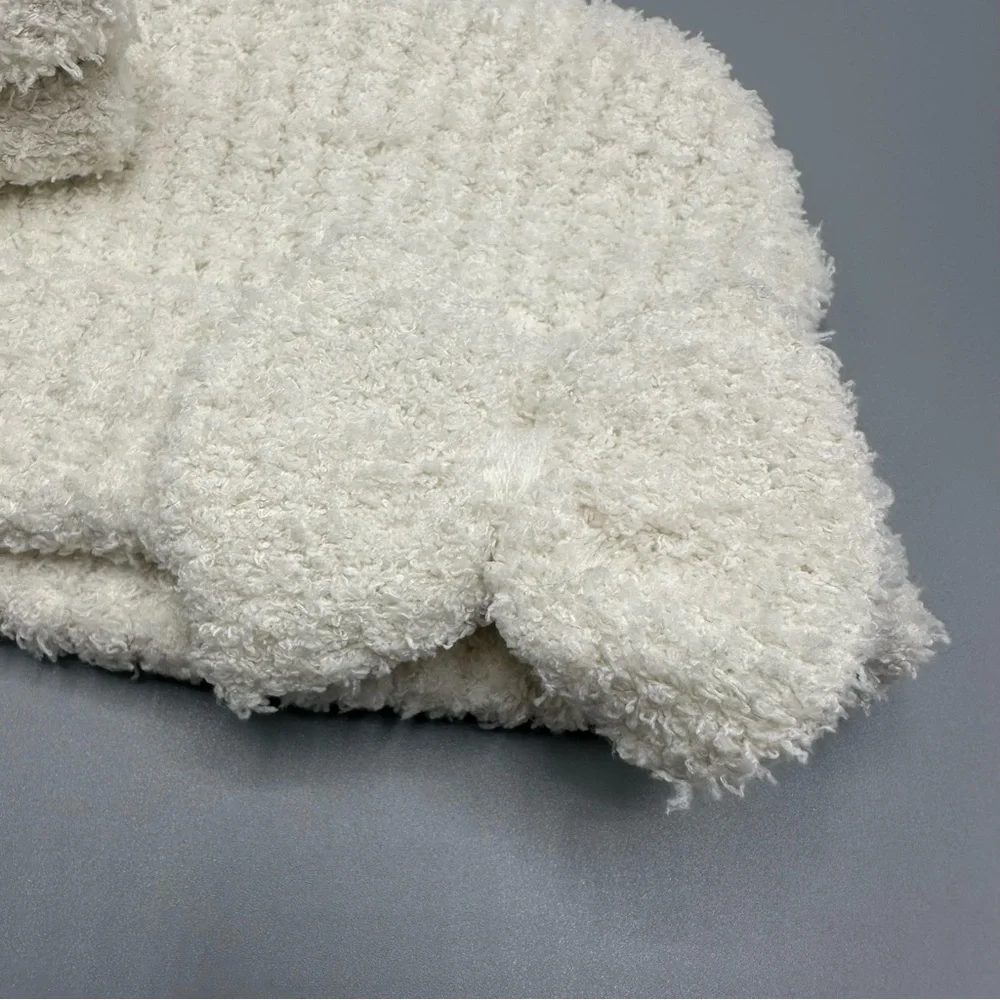 Toby & Me Soft Winter Bow Beanie Hat Mittens Set Size 6-12 Months White